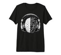 Gli Amanti della Musica Cervello e Cuore Maglietta Premium