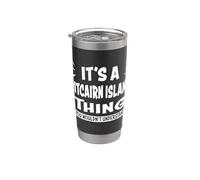 Gli amanti delle isole Pitcairn capiscono l"isola di Pitcairn Bicchiere termico in acciaio inox doppia parete