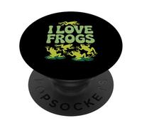 Gli amanti delle rane esprimono la passione per le rane PopSockets PopGrip Adesivo