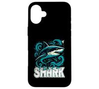 Gli amanti dello squalo grandi cacciatori di pesci predatori delle profondità oceaniche Custodia per iPhone 16 Plus