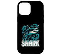 Gli amanti dello squalo grandi cacciatori di pesci predatori delle profondità oceaniche Custodia per iPhone 12 Pro Max