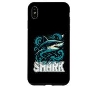 Gli amanti dello squalo grandi cacciatori di pesci predatori delle profondità oceaniche Custodia per iPhone XS Max