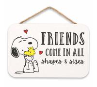 Gli amici di Snoopy dei Peanuts sono disponibili in tutte le forme e dimensioni. Decorazione da parete in legno da appendere. Adorabile cartello