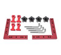 gli angoli dei prodotti di legno, Clip ad angolo retto a forma di L da 90 gradi in lega di alluminio, spessore 9-40 mm, 120-160 mm, 4 pezzi(160X160mm)