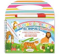 Gli animali. Colori magici a passeggio. Ediz. illustrata. Con pennarello ad acqua