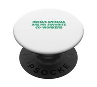 Gli animali da salvataggio sono i miei colleghi preferiti PopSockets PopGrip Adesivo