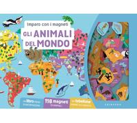 Gli Animali del mondo. Imparo con i magneti. Ediz. a colori. Con 118 magneti. Con tabellone magnetico