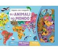 Gli Animali del mondo. Imparo con i magneti. Ediz. a colori. Con 118 magneti. Con tabellone magnetico