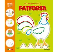 Gli animali della fattoria. Imparo coloro gioco. Ediz. a colori