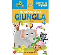 Gli animali della giungla. Storie da costruire. Ediz. a colori. Con puzzle da 28 pezzi