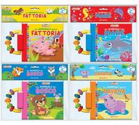 Gli animali della savana-Gli animali della fattoria-Gli animali del mare-Gli animali del bosco. Sonaglietti