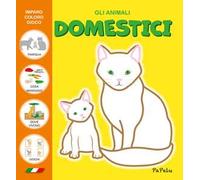 Gli animali domestici. Imparo coloro gioco