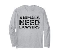 Gli Animali Hanno Bisogno di avvocati Divertente Vegano Senza Carne Umorismo Vegetariano Maglia a Manica