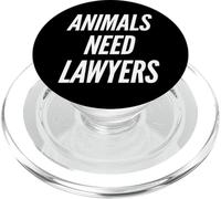 Gli animali hanno bisogno di avvocati Divertente Vegano Senza carne Umorismo vegetariano PopSockets PopGrip per MagSafe