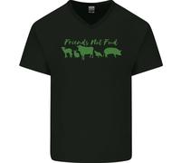 Gli Animali Sono Amici Non Cibo Maglietta In Cotone A V Per Uomo