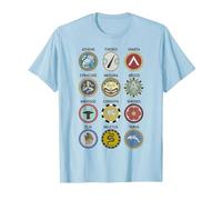 Gli antichi Scudi opliti greci Simboli della polis Greca Maglietta, Uomo, Celeste, L