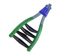 Gli appassionati di tennis e badminton elevano il tuo gioco con il nostro Stringer avanzato a molla (verde)