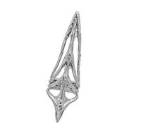 Gli artigli della punta delle dita della protezione delle nocche presentano una struttura metallica unica per prestazioni sul palco e abbigliamento notturno per feste