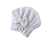 gli asciugamani, Cuffia for asciugare i capelli, asciugamano turbante multicolore(Grijs)
