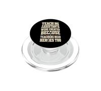 Gli assistenti didattici sono eroi umorismo insegnante PopSockets PopGrip per MagSafe