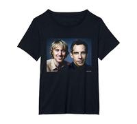 Gli attori di Zoolander Ben Stiller Owen Wilson di Michael Grecco Maglietta, Donna Plus-Size, Nero, 4X