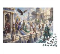 Gli Dei dell'Olimpo Puzzle 1000 Pezzi,Cartone Di Qualità,Sfida Impossibile,Idea Regalo Zeus,Adulti E Ragazzi,Decorazione Casa,Gioco Educativo,dai 14 Anni,Antistress 38x26cm