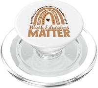 Gli educatori neri contano, insegnante arcobaleno, parole ispiratrici PopSockets PopGrip per MagSafe