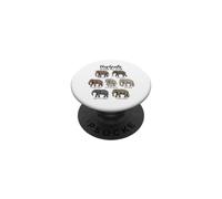 Gli elefanti del mondo PopSockets PopGrip Adesivo