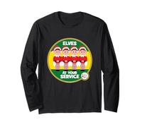Gli Elfi Si comportano Male al Tuo Servizio Natale Maglia a Manica