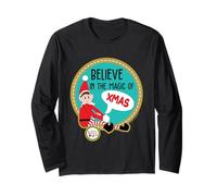 Gli Elfi Si comportano Male Credere nel Magico Natale Elfie Maglia a Manica
