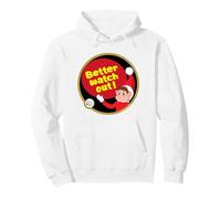 Gli Elfi Si comportano Male Meglio Guardare Fuori Elfie Christmas Felpa con Cappuccio