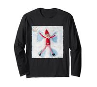Gli Elfi Si comportano Male rendendo Natale Snow Angel Maglia a Manica