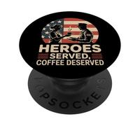 Gli eroi hanno servito il caffè meritato infermiera VA PopSockets PopGrip Adesivo