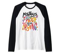 Gli errori dimostrano Che Ci stai provando Citazione Maglia con Maniche Raglan
