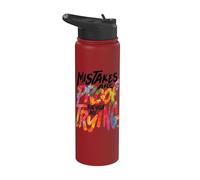 Gli errori dimostrano che ci stai provando Citazione Stainless Steel Insulated Water Bottle