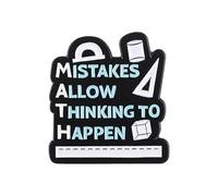 Gli errori permettono di pensare ad accadere smalto spilla matematica utensile distintivo spilla per zaini, cappotti, cappelli accessori