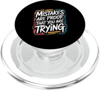 Gli errori sono la prova che stai provando - citazione motivazionale PopSockets PopGrip per MagSafe