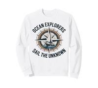 Gli esploratori dell'Oceano navigano sullo sconosciuto Capitano Marinaio Felpa