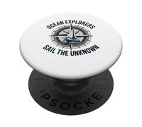Gli esploratori dell'oceano navigano sullo sconosciuto capitano marinaio PopSockets PopGrip Adesivo