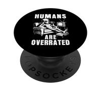 Gli esseri umani sono sopravvalutati divertente alieno bere birra PopSockets PopGrip Adesivo