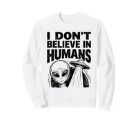 Gli Esseri Umani Sono strani rapimenti di UFO Alieni Sci Fi Humor Space Felpa