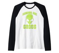 Gli Esseri Umani Sono stranieri Grossolani Maglia con Maniche Raglan