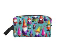 Gli gnomi variopinti stampano la borsa cosmetica dell'organizzatore di modo, borsa cosmetica dell'organizzatore degli accessori, Gnomi colorati, Taglia unica