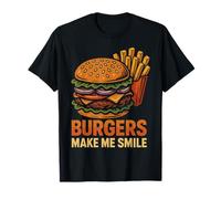 Gli Hamburger Mi Fanno Sorridere, Una delizia Divertente Maglietta