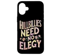 Gli hillbillies non hanno bisogno di Elegy Groovy Design Custodia per iPhone 16 Plus