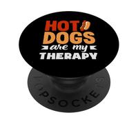 Gli hot dog amanti degli hot dog sono la mia terapia PopSockets PopGrip Adesivo