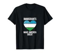 Gli immigrati dell'Uzbekistan rendono l'America una grande immigrazione pro Maglietta