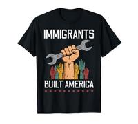 Gli immigrati Hanno costruito l'America Chiave a Mano Diritti Uomini Donne Bambini Maglietta