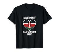 Gli immigrati in Kenya rendono l"America una grande immigrazione pro americana Maglietta