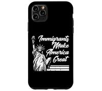 Gli immigrati rendono grande l'America Statua Libertà Uomini Donne Bambini Custodia per iPhone 11 Pro Max